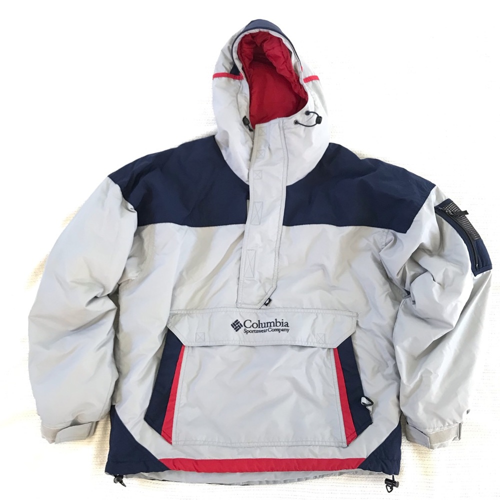 Columbia sportswear, size M color silver/navy blue